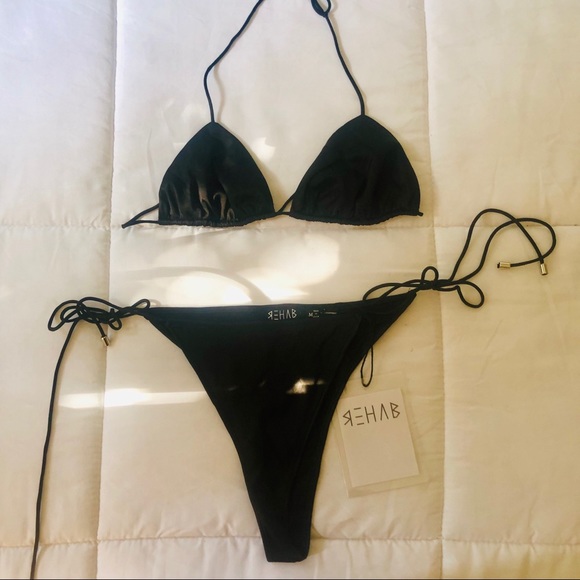 Rehab Silk Black Bikini - Picture 3 of 7